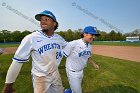 Baseball vs Babson  Wheaton College Baseball players celebrate their victory over Babson to win the NEWMAC Championship for the third year in a row. - (Photo by Keith Nordstrom) : Wheaton, baseball, NEWMAC